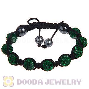 Wholesale On Sale Handmade Pave Green Crystal TresorBeads Bracelets