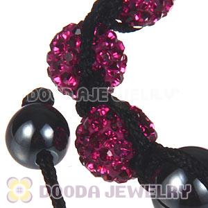 Wholesale On Sale Handmade Pave Fushia Crystal TresorBeads Bracelets