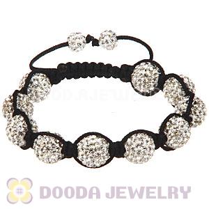 Wholesale On Sale Handmade Pave White Crystal TresorBeads Bracelets