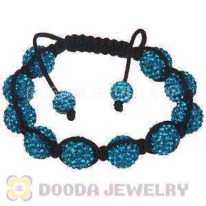 Wholesale On Sale Handmade Pave Blue Crystal TresorBeads Bracelets