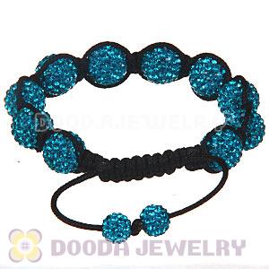 Wholesale On Sale Handmade Pave Blue Crystal TresorBeads Bracelets
