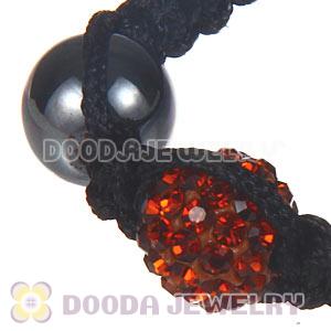 Wholesale On Sale Handmade Pave Champagne Crystal Macrame Bracelets