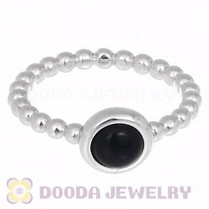 Platinum Plated Stackable Bubble Cabochon Pearl Ring Wholesale