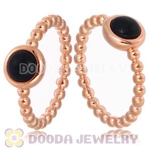 Rose Gold Plated Stackable Bubble Cabochon Pearl Ring Wholesale