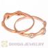 Rose Gold Plated Stackable Halo Ring With Austrian Crystal Diamond