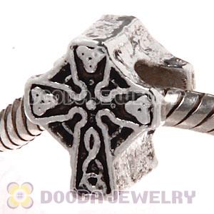 Wholesale Silver Plated European Celtic Cross Bead 