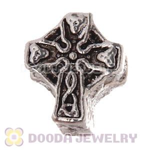 Wholesale Silver Plated European Celtic Cross Bead 