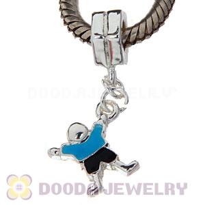 Silver Plated European Dangle Boy Charm Beads Wholesale 