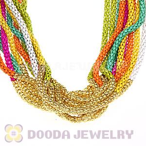 Punk Rock Multi Chains Chunky Choker Collar Necklaces Wholesale