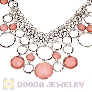 Fashion Multilayer Resin Rhinestone Choker Bib Necklaces Wholesale