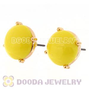 2012 Fashion Gold Plated Yellow Bubble Stud Earrings Wholesale