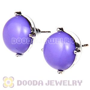 2012 Fashion Silver Plated Lavender Bubble Stud Earrings Wholesale