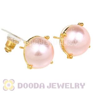 2012 Fashion Gold Plated Bubble Stud Earrings Pearl Wholesale