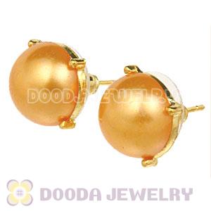 2012 Fashion Gold Plated Bubble Stud Earrings Pearl Wholesale