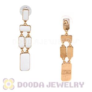 Fashion White Park Guell Statement Drop Earrings Wholesale
