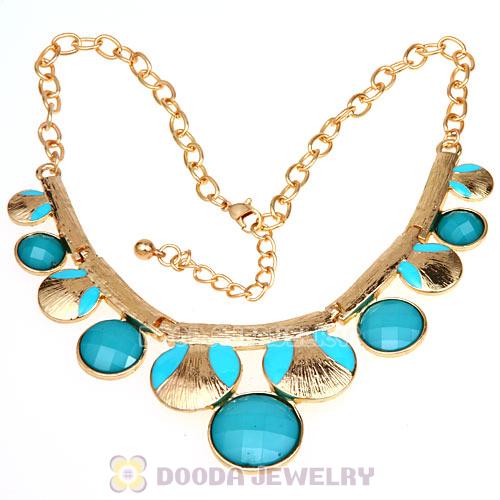 Gold Chain Resin Choker Bib Necklaces Wholesale