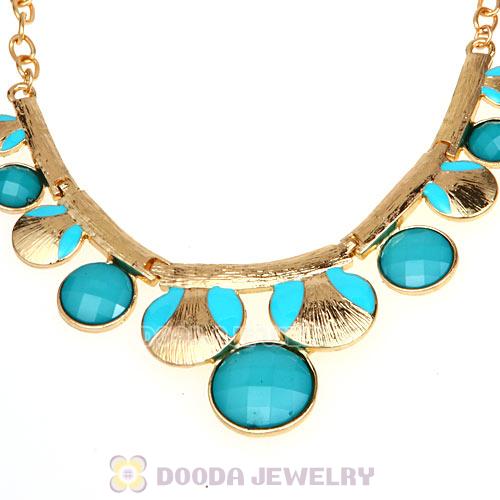 Gold Chain Resin Choker Bib Necklaces Wholesale