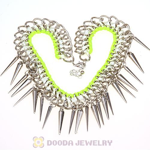 Gothic Punk Rock Jewelry Rivet Spike Choker Collar Necklace