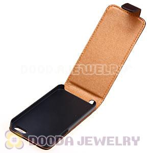 Magnetic Flip Leather Cover Vertical Pouch iPhone 5 Cases Wholesale