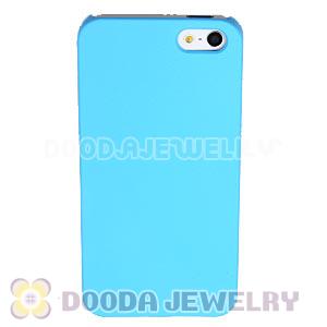 Ultra Slim Cyan Frosted Hard Cover iPhone5 Cases Wholesale