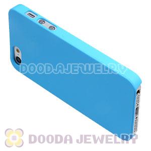 Ultra Slim Cyan Frosted Hard Cover iPhone5 Cases Wholesale