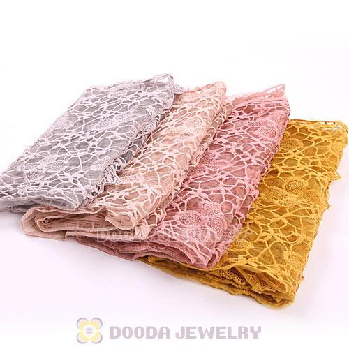 Cheap Rural Pastoral Style Scarf Lace Pashmina Scarves Wholesale