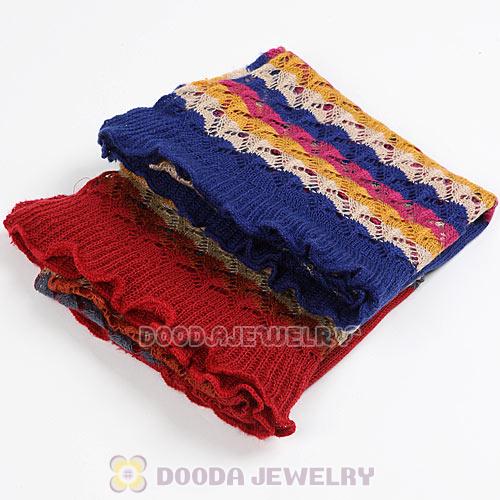 Cheap Rural Pastoral Style Scarf Hollow Stripes Pashmina Scarves Wholesale