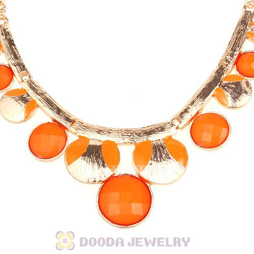 Gold Chain Resin Choker Bib Necklaces Wholesale
