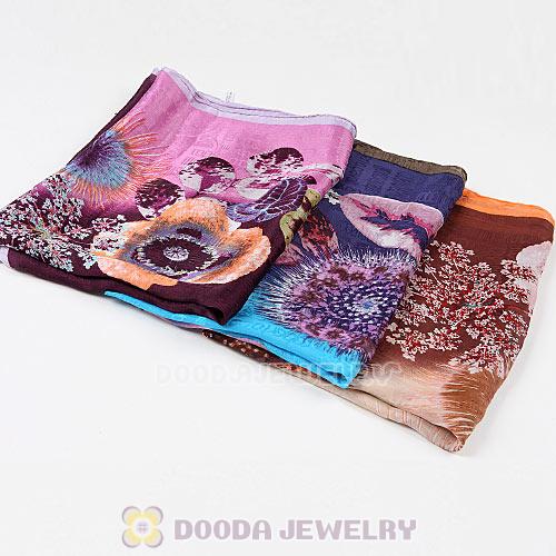 Fashion Office Lady Real Silk Scarves Infinity Pashmina Shawls Wrap Wholesale