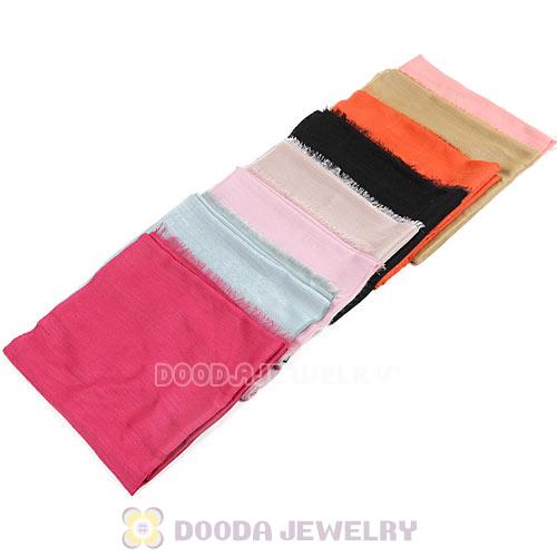 Fashion Office Lady Silk Scarves Pashmina Wool Scarf Shawls Wrap Wholesale