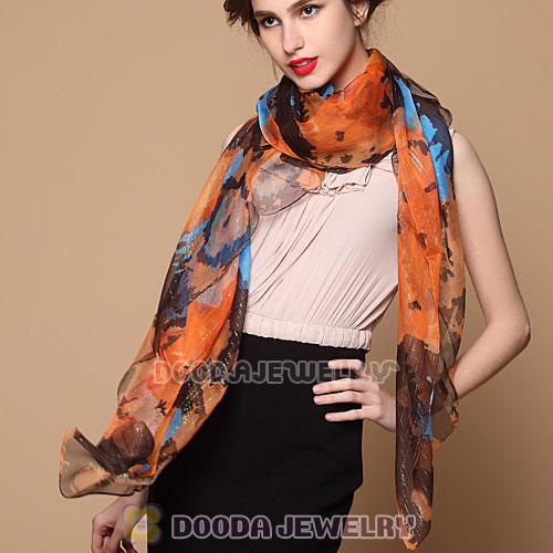 Urban Retro Long Mulberry Silk Scarf Pashmina Shawl Scarves