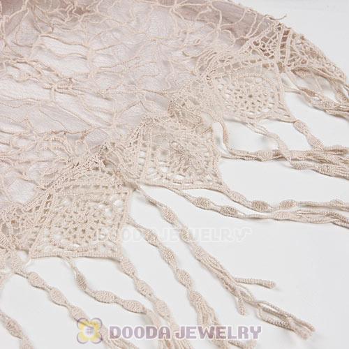 Office Lady Fashion Scarves Openwork Lace Pashmina Scarf Shawls Wholesale