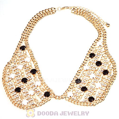 Crystal Resin Rhinestone Choker Collar Bib Necklaces Wholesale
