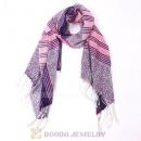 Wholesale Cashmere Wool Scarf Urban Retro Long Leopard Scarf Pashmina Wrap