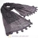 Urban Retro Tassel Cottony Scarves Pashmina Scarf Shawl For Women