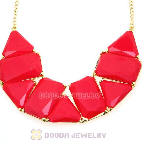 Chunky Resin Geometry Choker Collar Necklace Wholesale