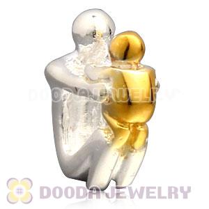 Gold Plated Sterling Silver European Paternity Charms Beads Wholesale