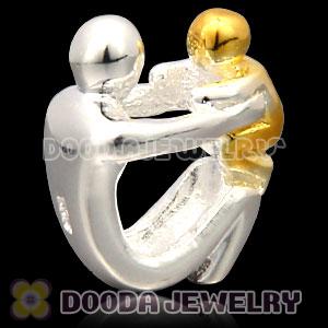 Gold Plated Sterling Silver European Paternity Charms Beads Wholesale