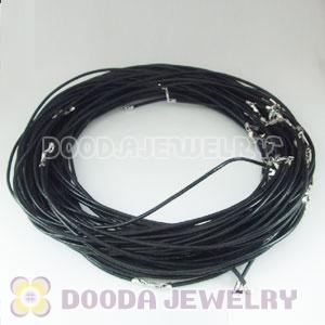 45cm European Style PU Necklace with sterling silver clasp