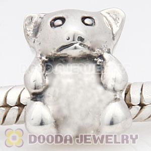Solid Sterling Silver European Style Bear Beads and Charms