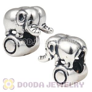 925 Sterling Silver Elephant Charm Beads Wholesale