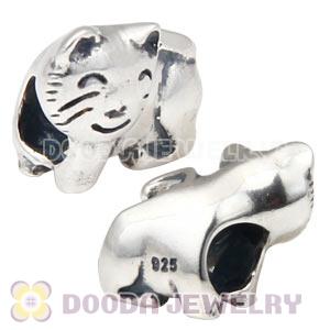 925 Sterling Silver Cat Charm Beads Wholesale