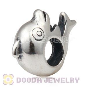 925 Sterling Silver Whale Charm Beads Wholesale