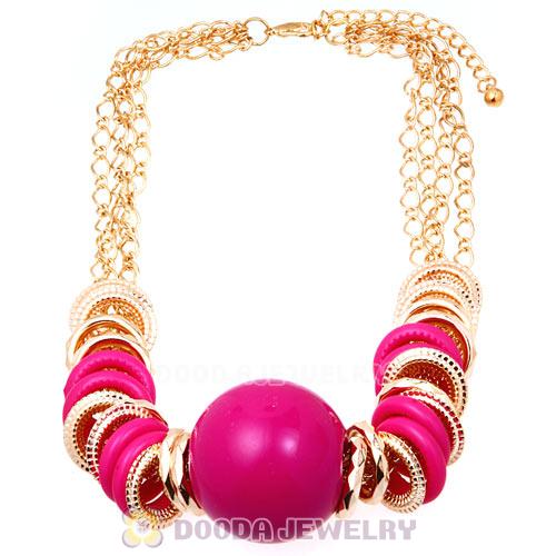 Ethnic Gold Chains Big Ball Choker Collar Necklace Wholesale