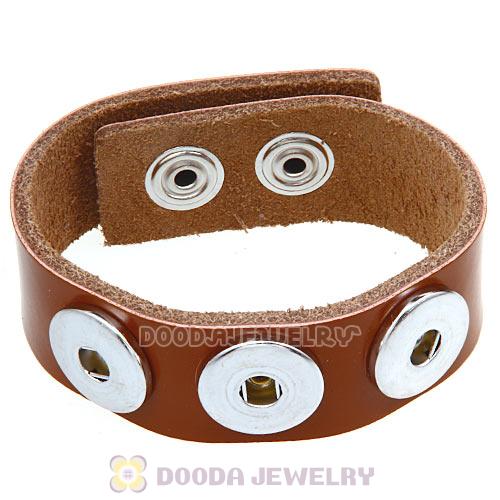 Brown Noosa Amsterdam Leather Bracelet Nude Wholesale