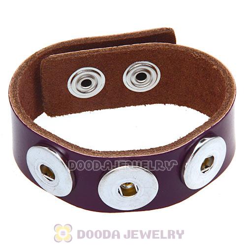 Purple Noosa Amsterdam Leather Bracelet Nude Wholesale