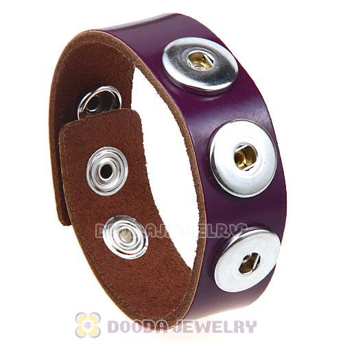 Purple Noosa Amsterdam Leather Bracelet Nude Wholesale