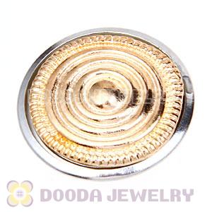 Cheap Gold Plated Alloy Metal Noosa Chunks Button Wholesale