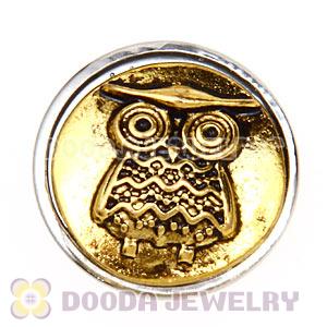 Cheap Gold Plated Alloy Metal Noosa Chunks Button Wholesale