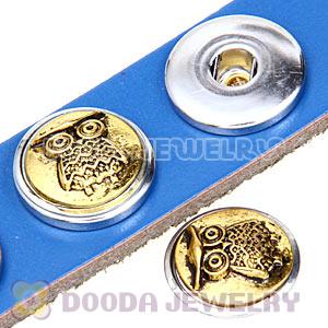 Cheap Gold Plated Alloy Metal Noosa Chunks Button Wholesale